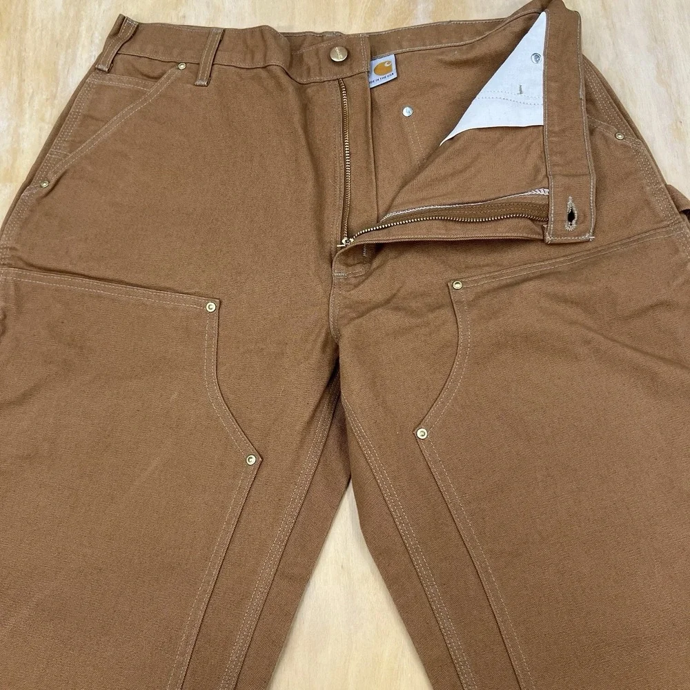 Carhartt (Actual Size 36x30) Baggy Fit Vintage Y2K USA Pants Double Front Canvas